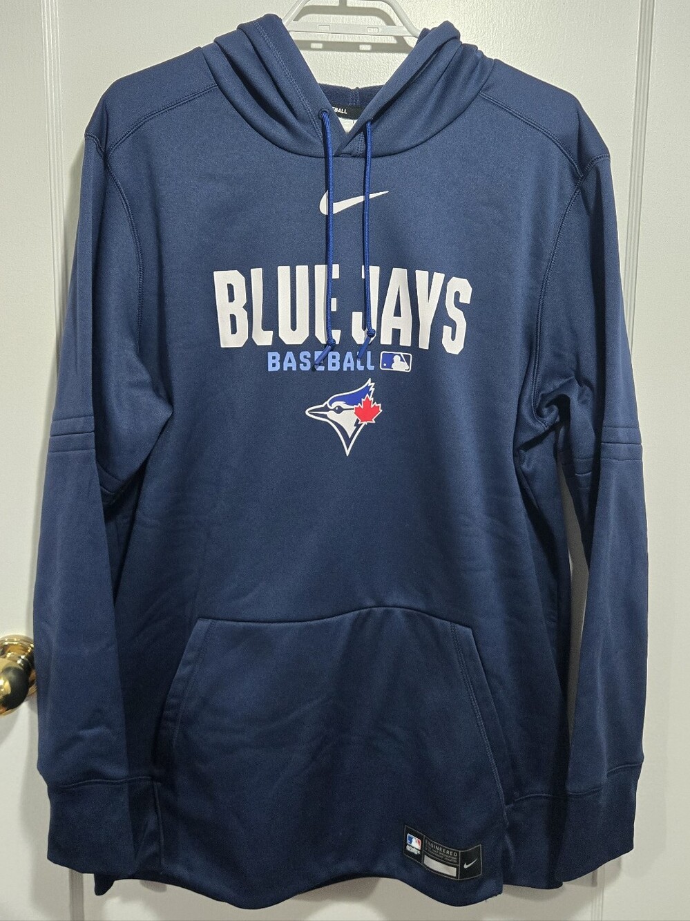 Toronto Blue Jays Nike Navy Therma-FIT Hoodie Size L